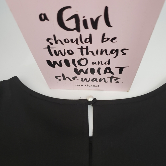 💥Womens Black Cold Shoulder Dress - Picture 6 of 8